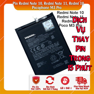 Pin Webphukien cho Xiaomi Redmi Note 10, Redmi Note 11, Redmi 10, Pocophone M3 Pro  Việt Nam mã BN5A 5000 mAh
